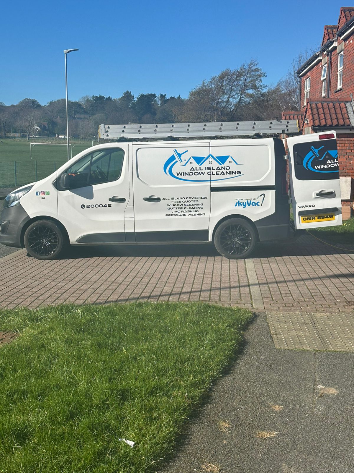 All Island Window Cleaning van